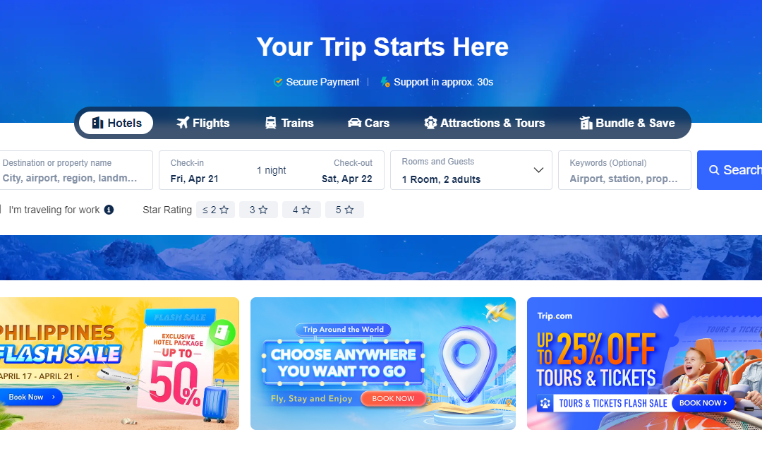 trip.com save on travel