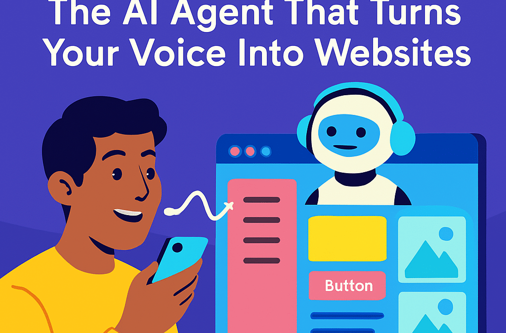 Genio: The AI Agent That Turns Your Voice Into Websites (And Your Ideas Into Income)