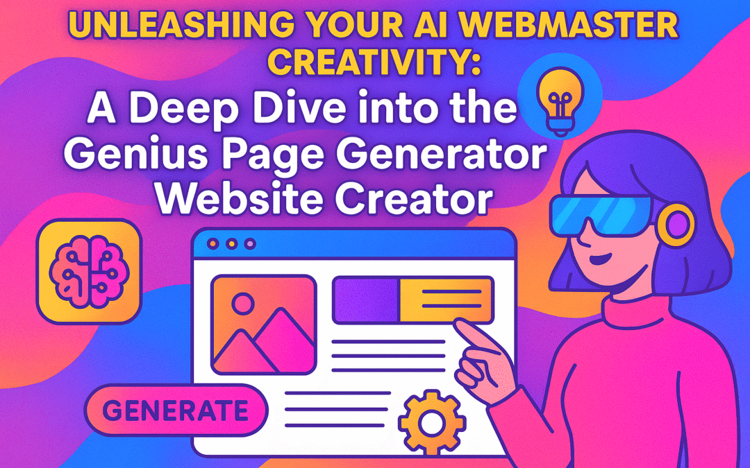 Unleashing Your AI Webmaster Creativity: A Deep Dive into the Genius Page Generator Website Creator