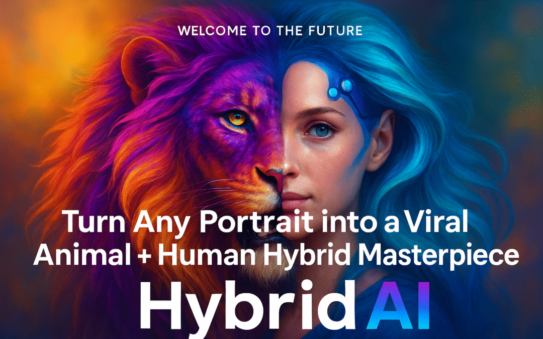 Turn Any Portrait into a Viral Animal + Human Hybrid Masterpiece with Hybrid AI Software