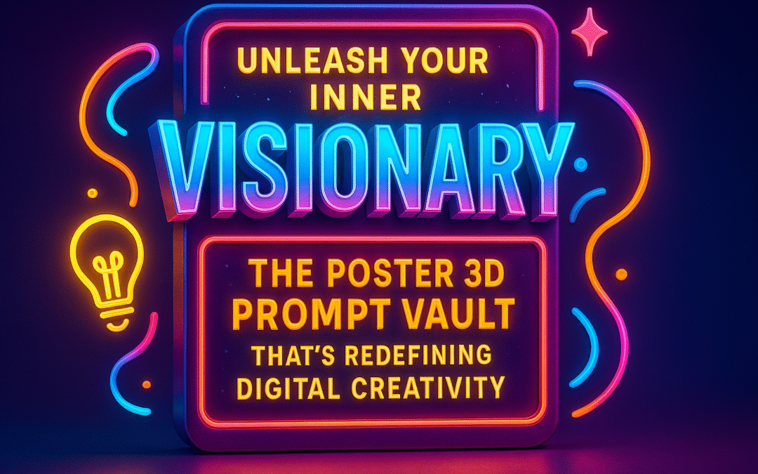 unleash your inner visionary the poster 3d prompt vault that’s redefining digital creativity