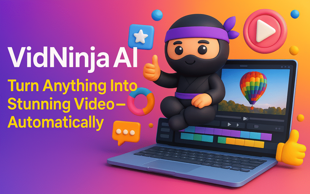 vidninja ai software turn anything into stunning video—automatically